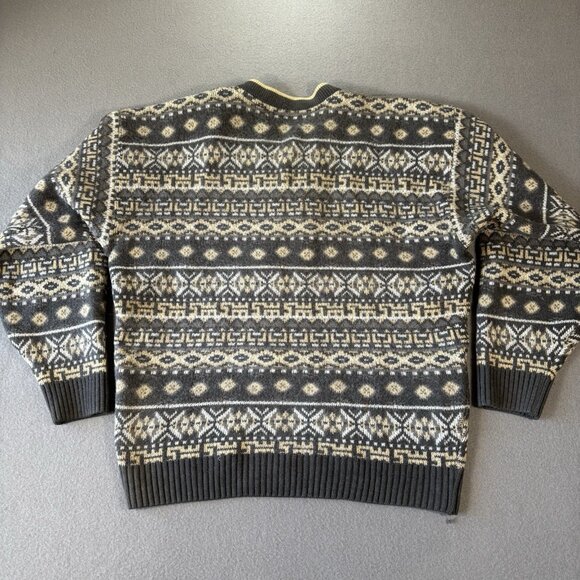 VTG Tundra Canada Wool Knit Sweater Mens Size M Pullover Fair Isle Nordic Ski - Picture 9 of 9